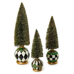 Emerald Luxe Medium Illuminated Bottle Brush Tree