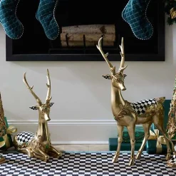 Emerald Luxe Resting Gold Deer