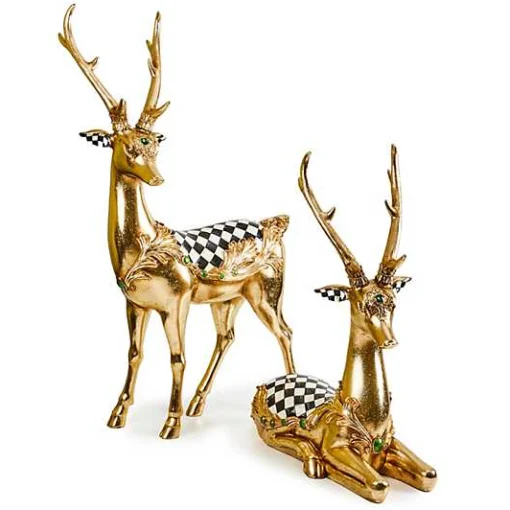 Emerald Luxe Resting Gold Deer