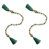 Emerald Luxe Swag Tassels, Set of 2