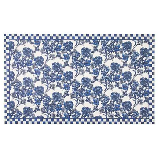 English Garden Floor Mat - Royal - 3' x 5'