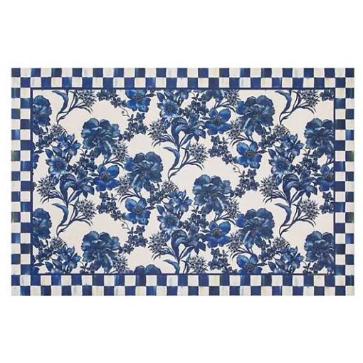 English Garden Floor Mat - Royal - 2' x 3'