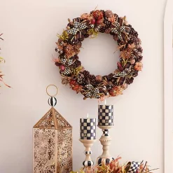 Fall On The Farm Pinecone Wreath