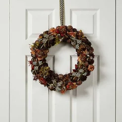 Fall On The Farm Pinecone Wreath