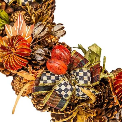 Fall On The Farm Pinecone Wreath