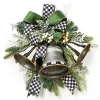 Farmhouse Holiday Bell Swag
