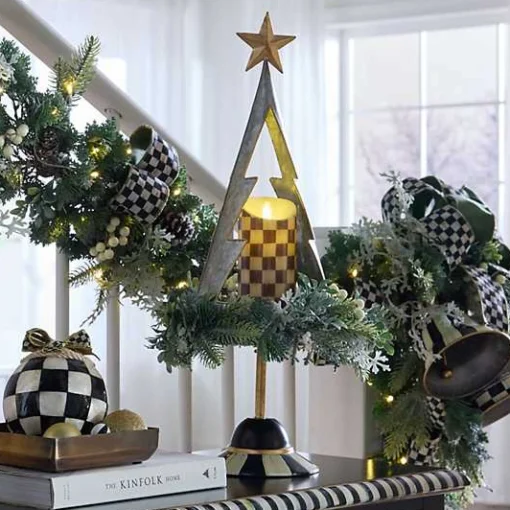 Farmhouse Holiday Galvanized Tabletop Tree