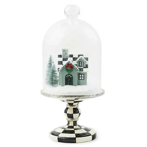 Farmhouse Holiday House Cloche