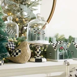 Farmhouse Holiday House Cloche