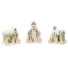 Farmhouse Holiday Illuminated Mini Paper Houses, Set of 3