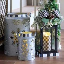 Farmhouse Holiday Lantern Arrangement