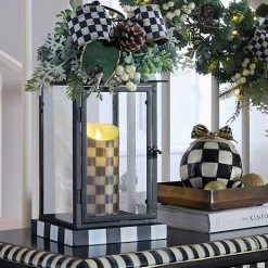 Farmhouse Holiday Lantern Arrangement