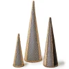 Farmhouse Holiday Rattan Cone Trees, Set of 3