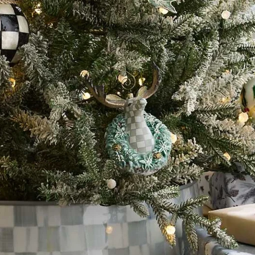 Farmhouse Moose Glass Ornament
