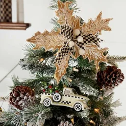 Farmhouse Special Delivery Truck Glass Ornament
