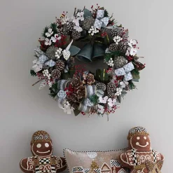 Farmhouse Sterling Holiday 30 Wreath