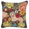 Field Study Embroidered Floral Throw Pillow