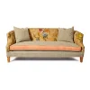 Field Study Floral  Gingham Sofa