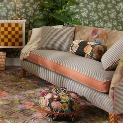 Field Study Floral  Gingham Sofa