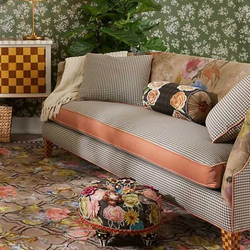 Field Study Floral  Gingham Sofa