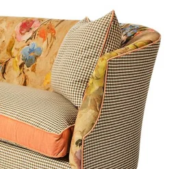 Field Study Floral  Gingham Sofa