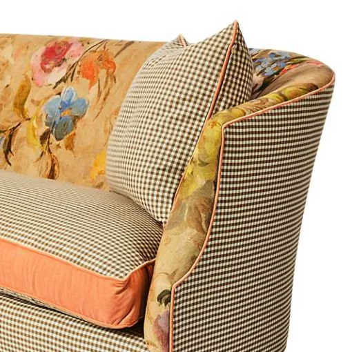 Field Study Floral  Gingham Sofa