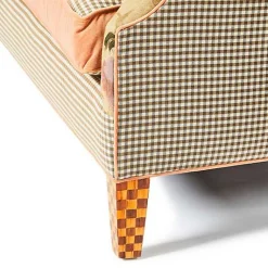 Field Study Floral  Gingham Sofa