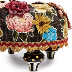 Field Study Floral Tufted Footstool