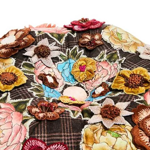 Field Study Floral Tufted Footstool