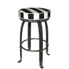 Flatiron Black Stripe Bar Stool