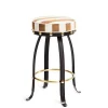 Flatiron Brown Stripe Bar Stool