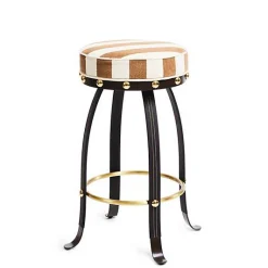Flatiron Brown Stripe Bar Stool