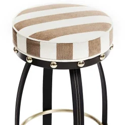 Flatiron Brown Stripe Bar Stool
