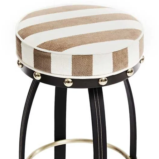 Flatiron Brown Stripe Bar Stool