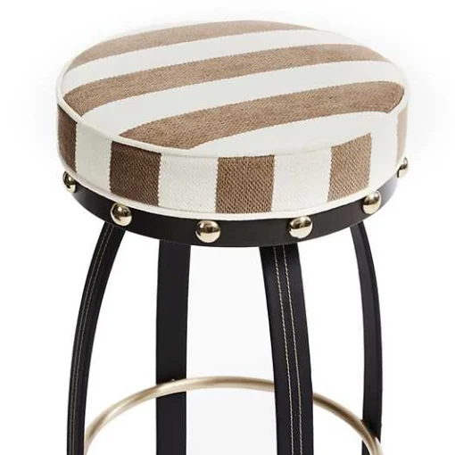 Flatiron Brown Stripe Counter Stool
