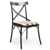 Flatiron Brown Stripe Dining Chair