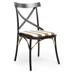 Flatiron Brown Stripe Dining Chair