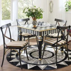 Flatiron Brown Stripe Dining Chair