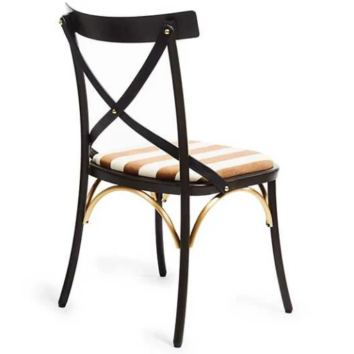 Flatiron Brown Stripe Dining Chair
