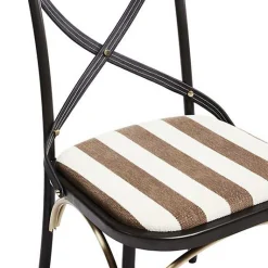 Flatiron Brown Stripe Dining Chair