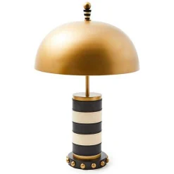 Flatiron Leather Stripe Table Lamp