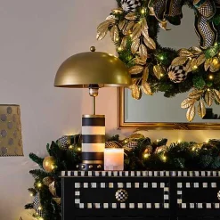 Flatiron Leather Stripe Table Lamp