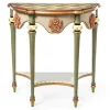 Fleur De Leaf Demilune Console Table