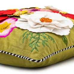 Fleur de Leaf Throw Pillow