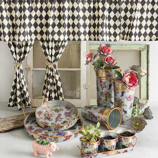 Flower Market Galvanized Flower Buckets, Set of 3