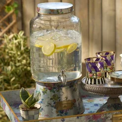 Flower Market Galvanized Beverage Dispenser