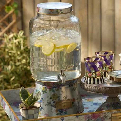 Flower Market Galvanized Beverage Dispenser