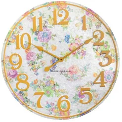 Flower Market Outdoor Wall Clock