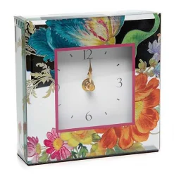 Flower Market Reflections Desk Clock