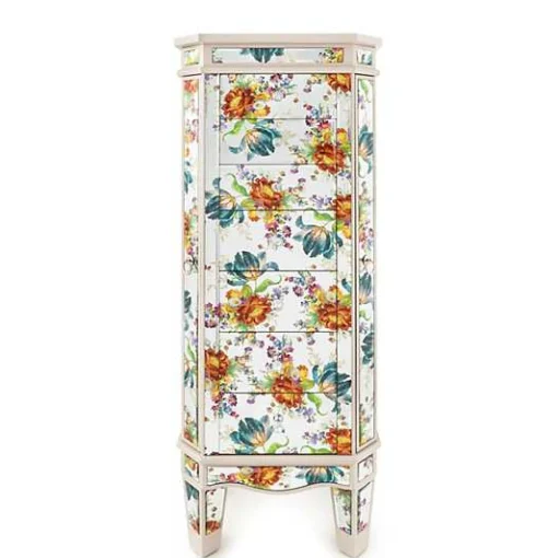Flower Market Reflections Standing Jewelry Armoire